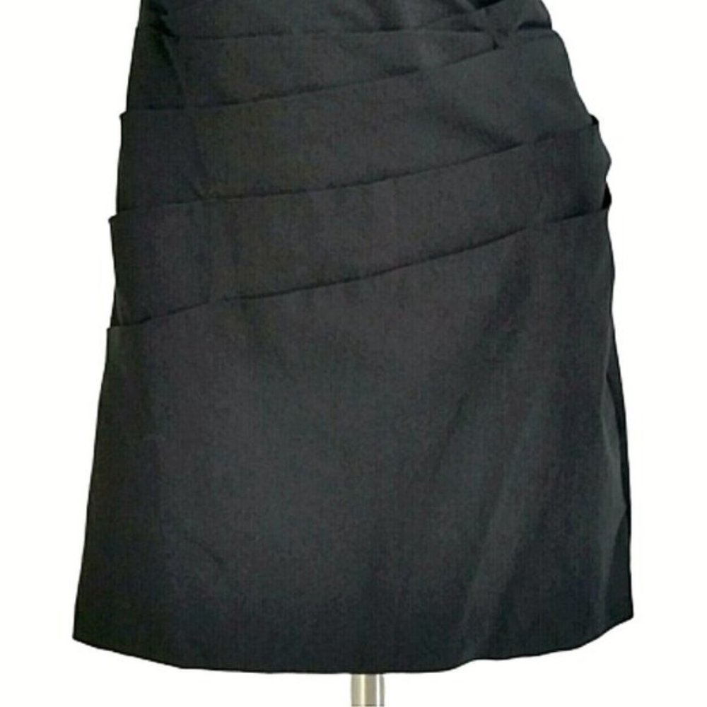 Ruby Rox Black Ruched Sheath Bodycon Mini Dress - Picture 6 of 7